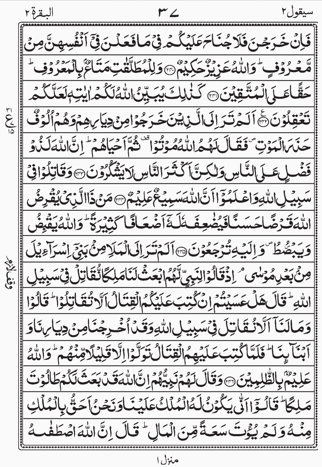 Read Surah Al Baqara, Sayaqool, Para 2, Juz 2.