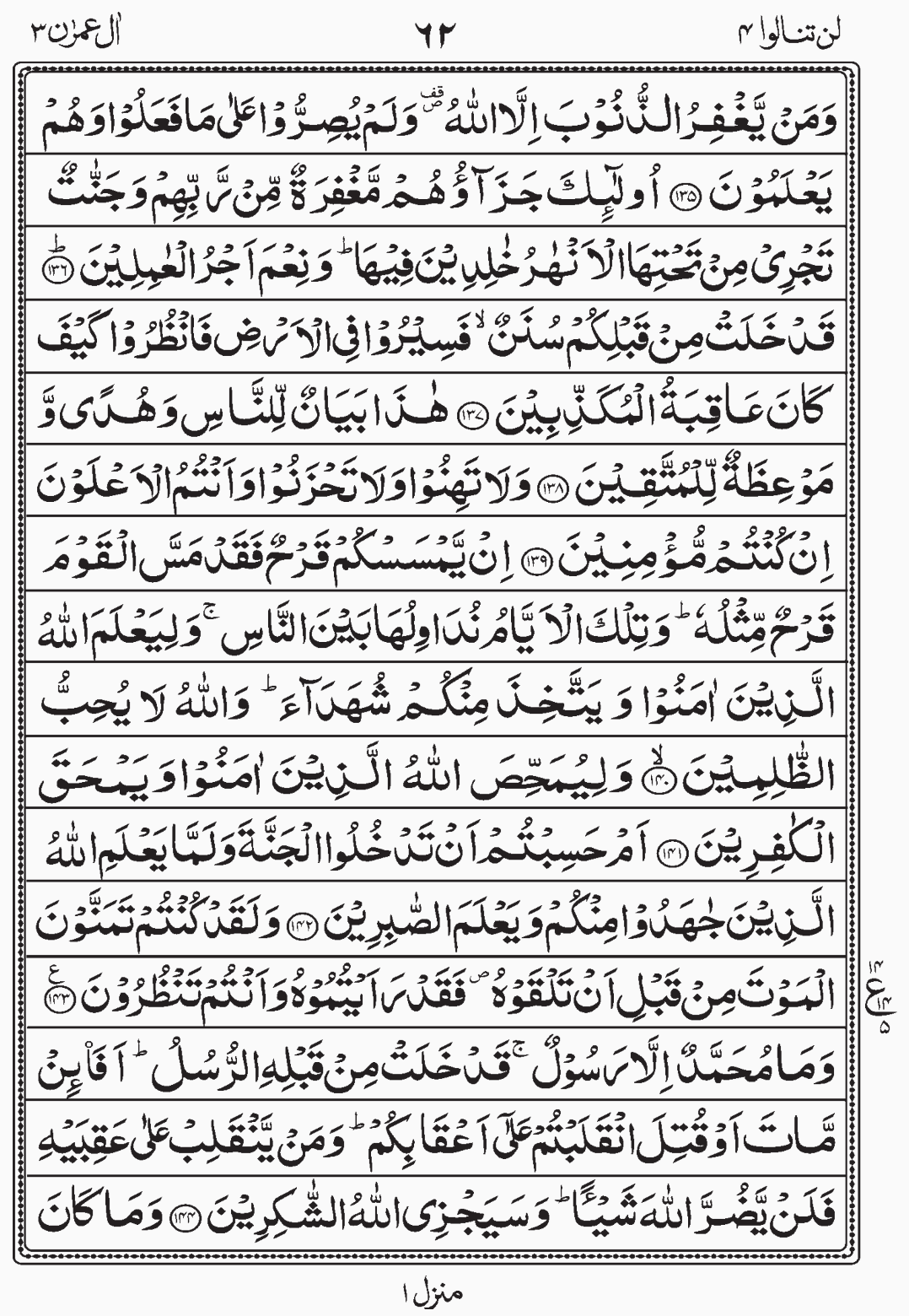 Read Surah Al i'Imran, Read Quran, Lan Tana Loo, Juz 4, Para 4.