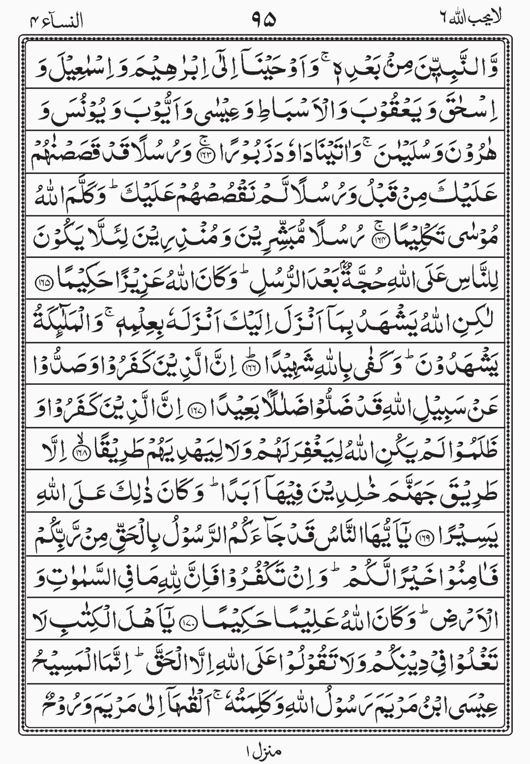 Read Surah Al Nisaa, La Yuhibbullah, Para 6, Juz 6