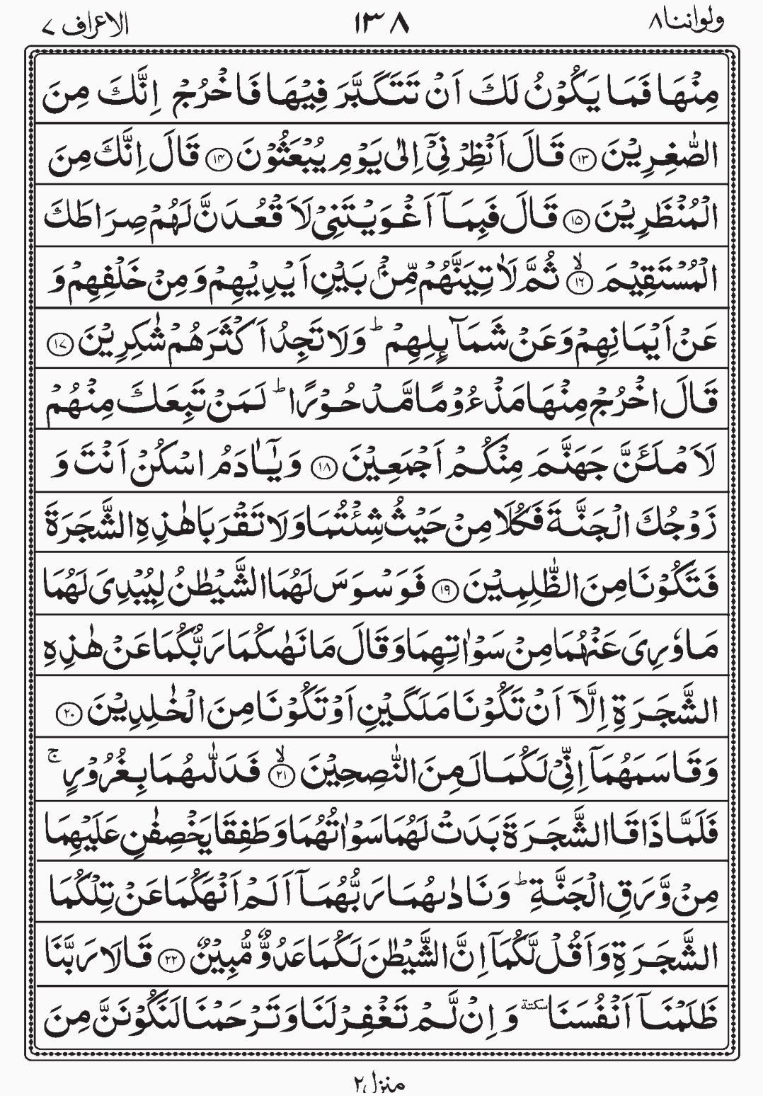 Read Surah Al Anam, Wa Lau Annana, Para 8, Juz 8