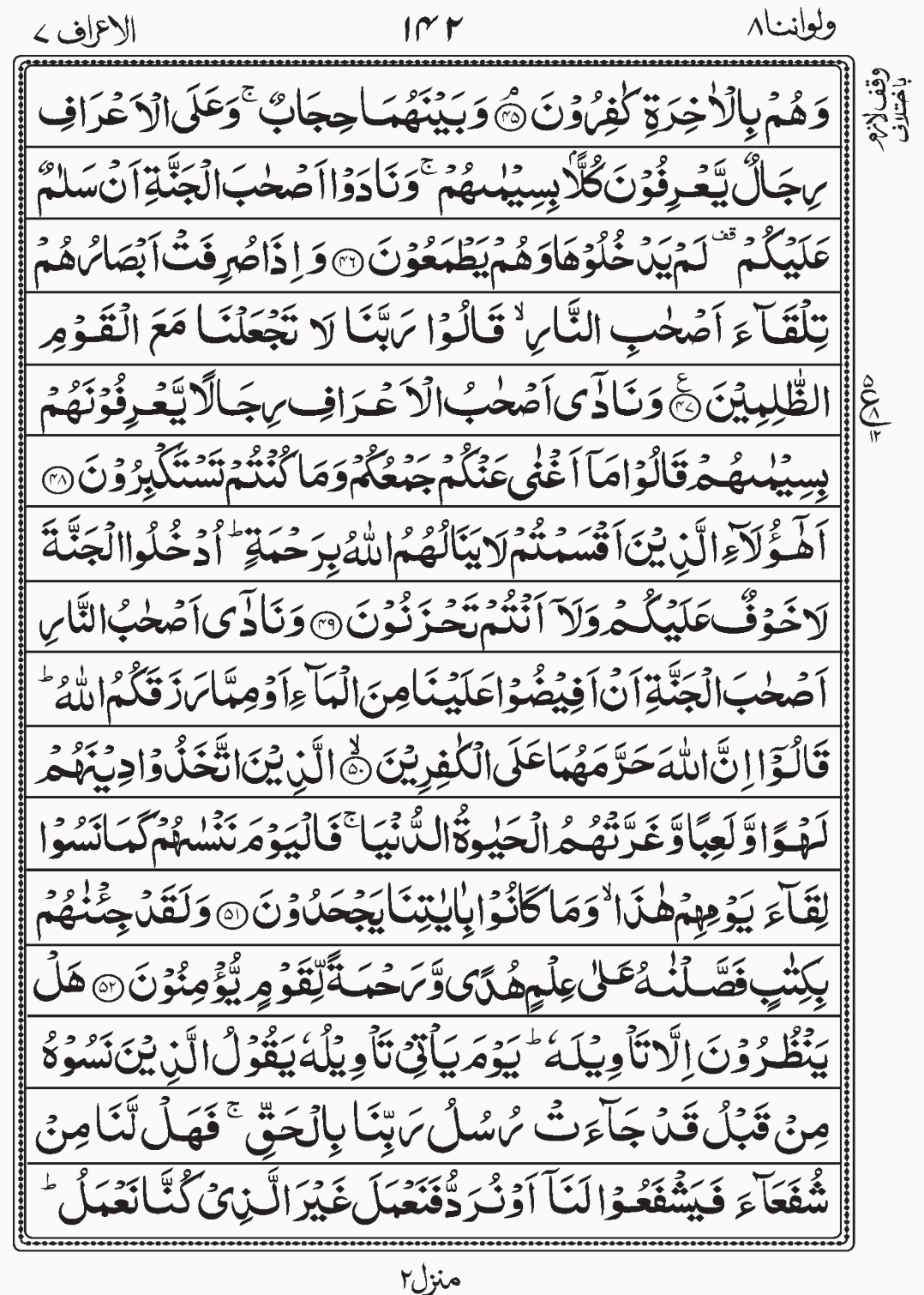 Read Quran. Surah Al A'raf readislam.info page 142