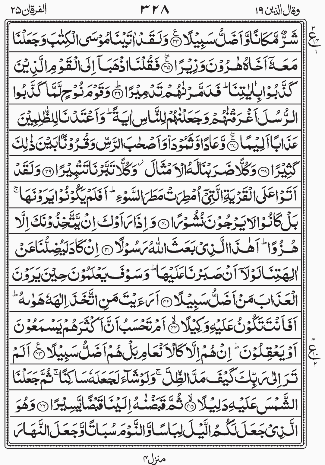 Read Surah Furqan, Wa Qalallazina, Para 19, Juz 19