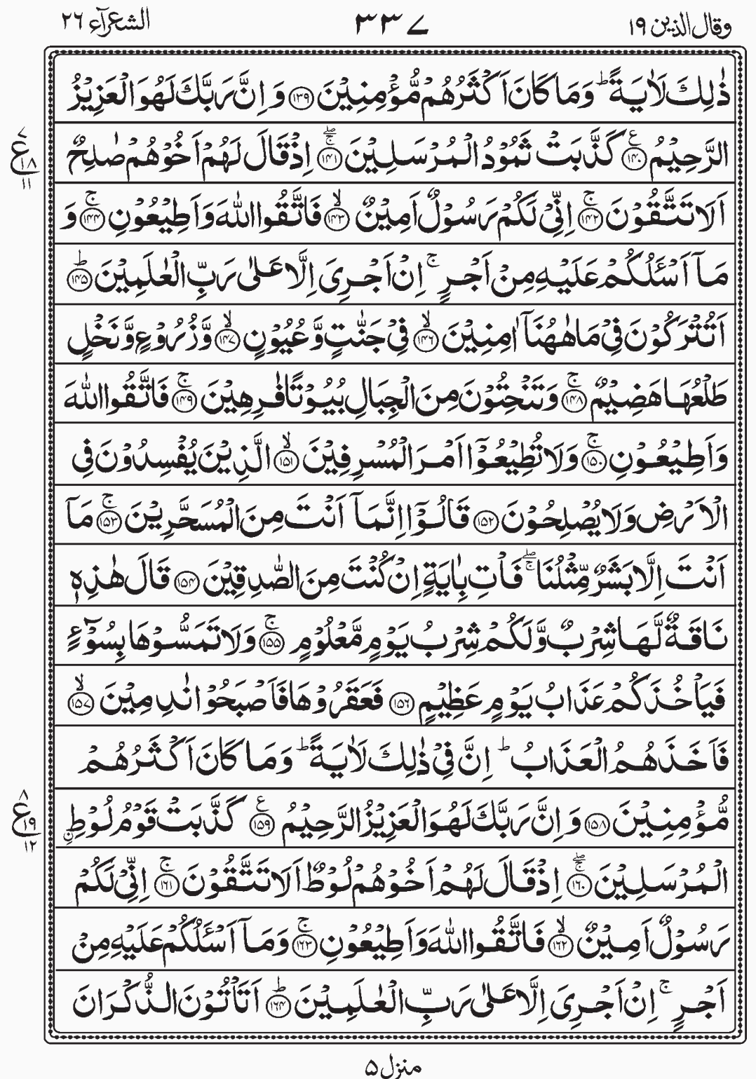 Read Quran, Surah, Surah Ash Shu'araa, Wa Qalallazina, Para 19, Juz 19.