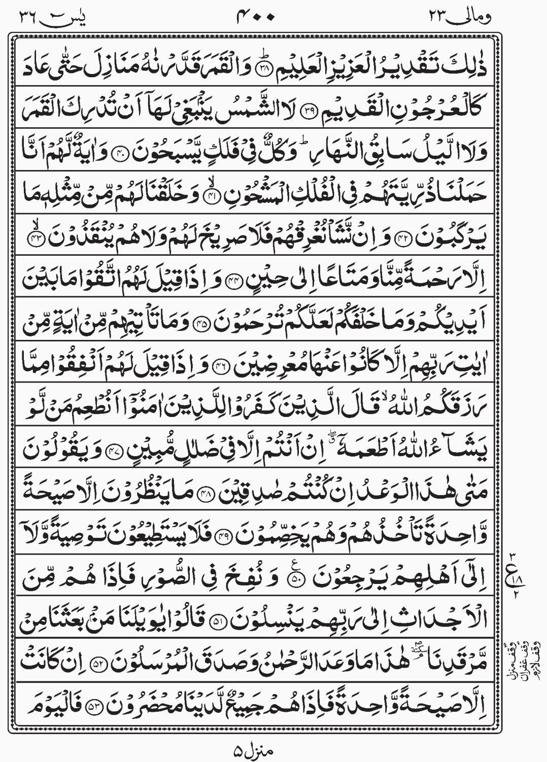 Read Quran, Surah Yaseen Wa Mali, Para 23, Juz 23. Surah Yasin