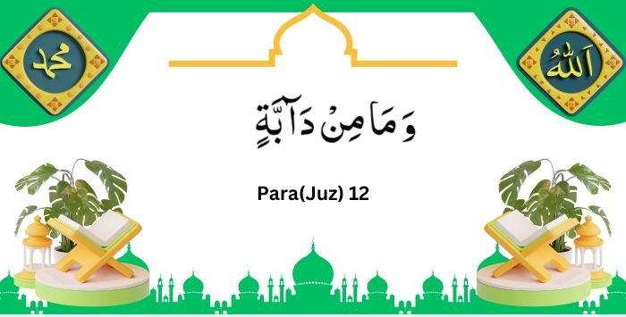 Read the 16-line Quran, 12th Para of Quran, Juz 12 Wa Mamin Daabat